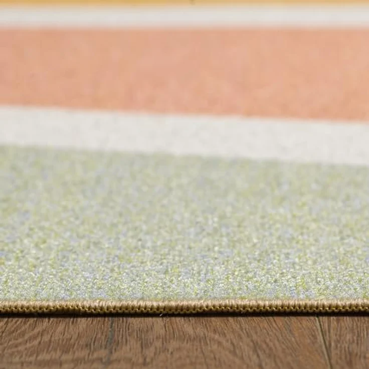 SIMPEX Kinderzimmer Teppich Regenbogen Design, Waschbar und rutschfest, 140 x 200 cm, Rechteckig, OEKO-TEX STANDARD 100 zertifiziert – Bild 5