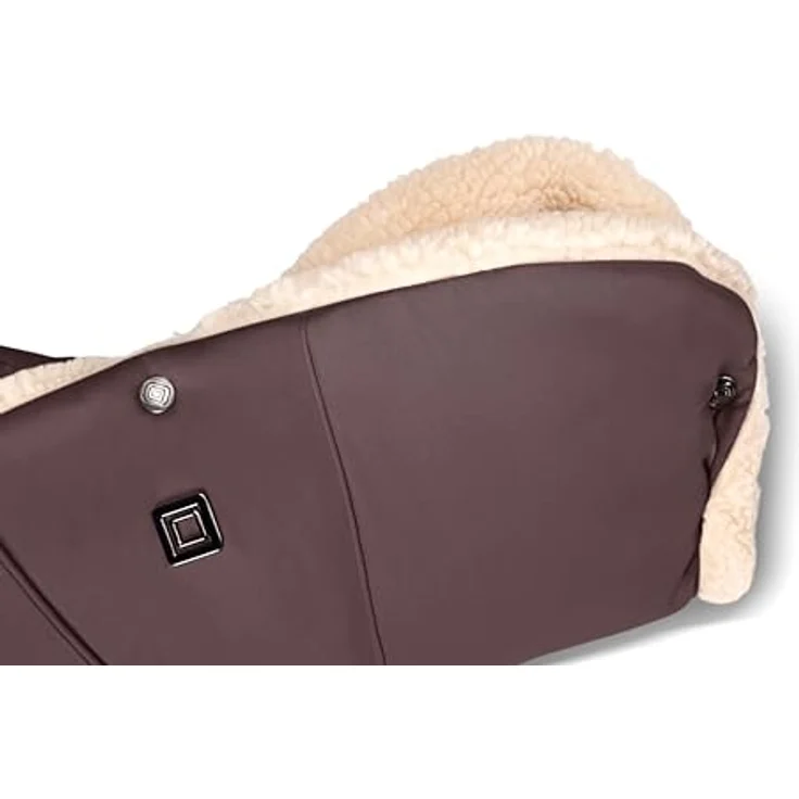 MOON Handmuff tonka, Handwärmer mit weichem Teddyfell-Innenfutter für Kinderwagen, stilvolles Design – Bild 2