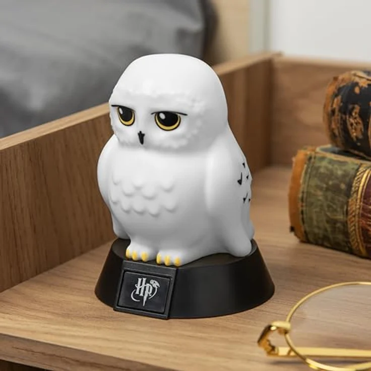 Paladone Harry Potter Icons Leuchte Hedwig, 11 cm Stimmungslicht in Weiß – Bild 2