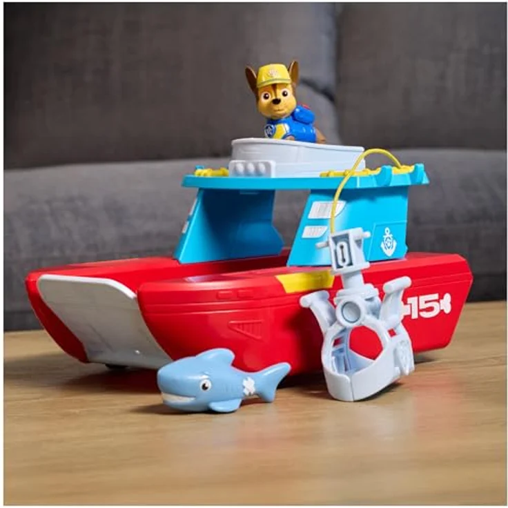 Paw Patrol PAW Sea Patroller, 23 cm Rettungsboot mit Chase Figur und Rettungs-Claw – Bild 9