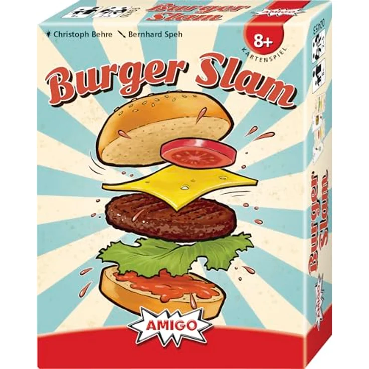 AMIGO 02453 Burger Slam, Kartenspiel für Reaktionsvermögen und Geschwindigkeit, ab 8 Jahre – Bild 1