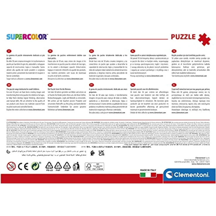 Clementoni 29778 The Avengers Supercolor Puzzle, 180 Teile für Kinder ab 7 Jahren, Mehrfarbig, Made in Italy, 48,5 x 33,5 cm – Bild 3