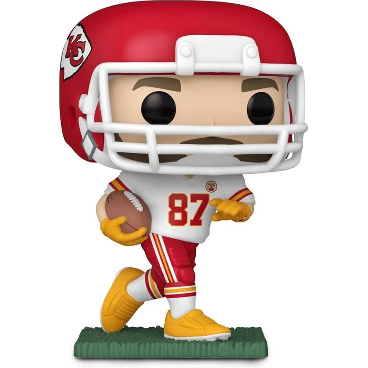 Funko Pop Sammelfigur NFL #257 Travis Kelce / Kansas City Chiefs, Vinyl-Figur ca. 9cm, Kansas City Chiefs Uniform