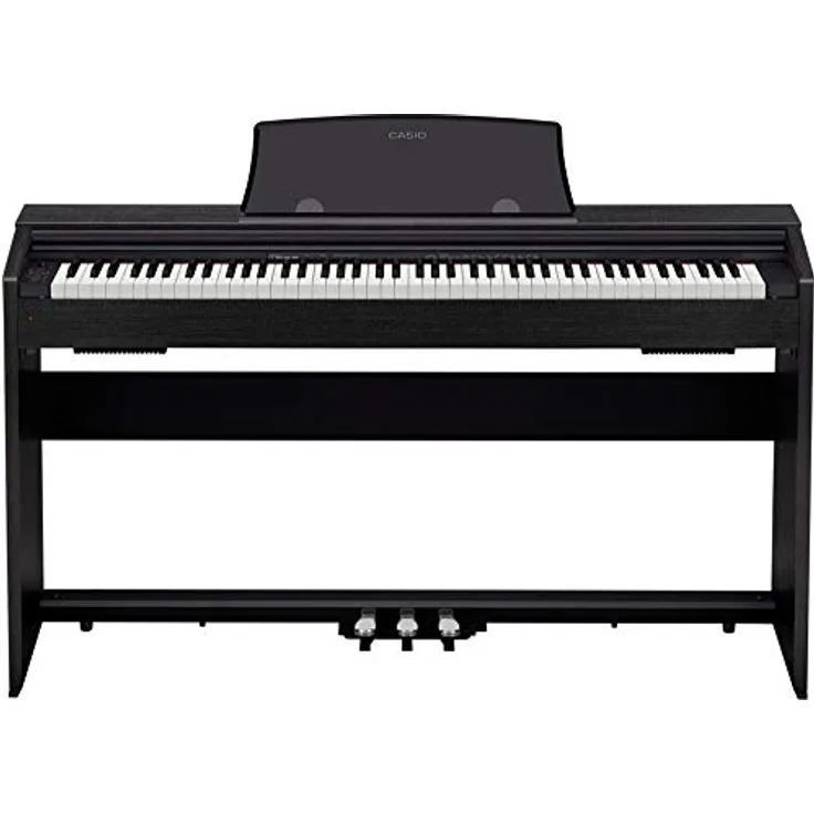 Casio Privia PX-770BK, Digitalpiano mit 88 Tasten und Grand Piano Klangvarianten, Schwarz
