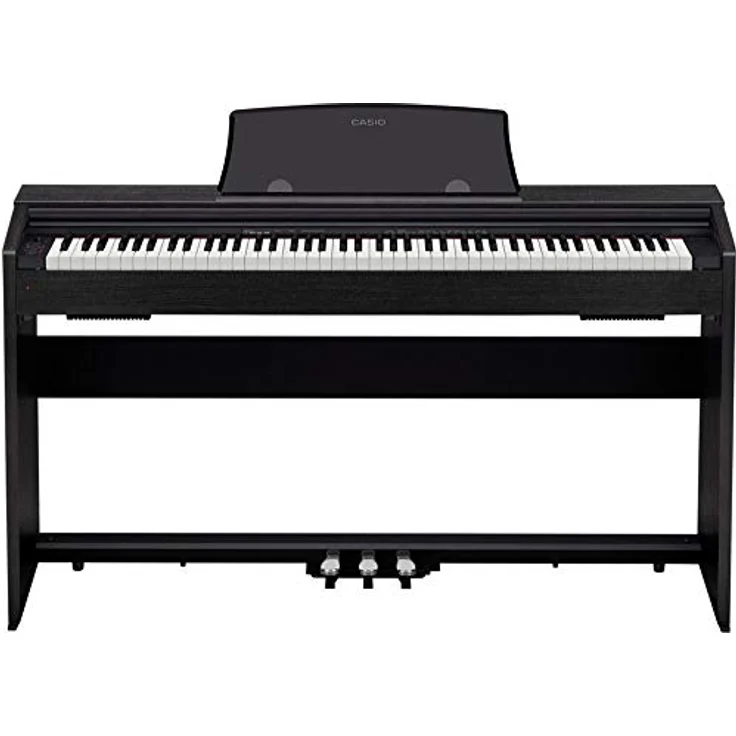 Casio Privia PX-770BK, Digitalpiano mit 88 Tasten und Grand Piano Klangvarianten, Schwarz – Bild 1
