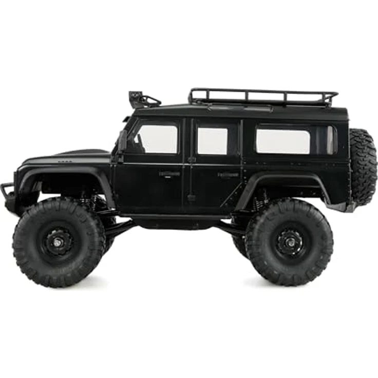 Amewi RC Crawler Mini-D90 AMXRock, 4WD 1:16 RTR, ferngesteuertes Auto, schwarz – Bild 3
