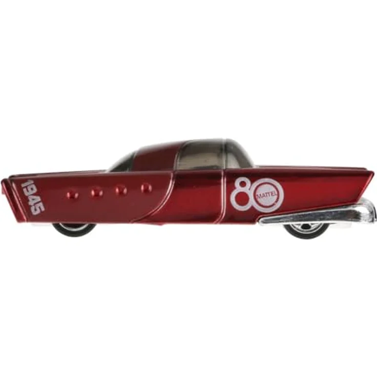 Hot Wheels Mattel Dream Mobile 80th Anniversary Collector's Edition, Die-Cast Modellauto, glänzende rote Lackierung mit Jubiläumslogo – Bild 4