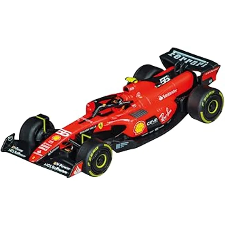 Carrera Ferrari SF-23 C. Sainz No.55, 1:43 Slotcar | Kompatibel mit GO!!! Systemen, detailgetreu gestaltet – Bild 1