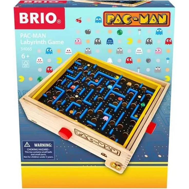 Brio PAC-MAN Labyrinth, Brettspiel mit retro-inspiriertem Maze und zahlreichen Hindernissen – Bild 9