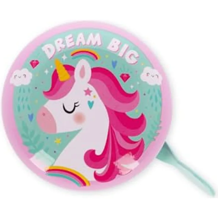 LEGAMI Legami Fahrradklingel - Bike Bell, Fahrradhupe für Kinder, langlebig, Einhorn-Motiv, Einheitsgröße, Metall, Unicorn-Thema