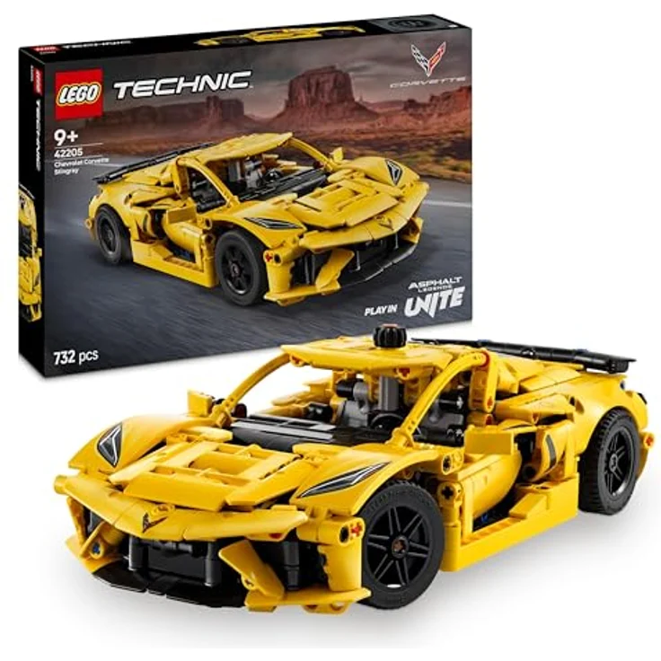 LEGO Technic Chevrolet Corvette Stingray - Bauspielzeug zum Sammeln - Spielzeug Sportwagen - Modell Auto - Geschenk für Jungen und Mädchen ab 9 Jahren, die Spielzeugautos lieben 42205 – Bild 1