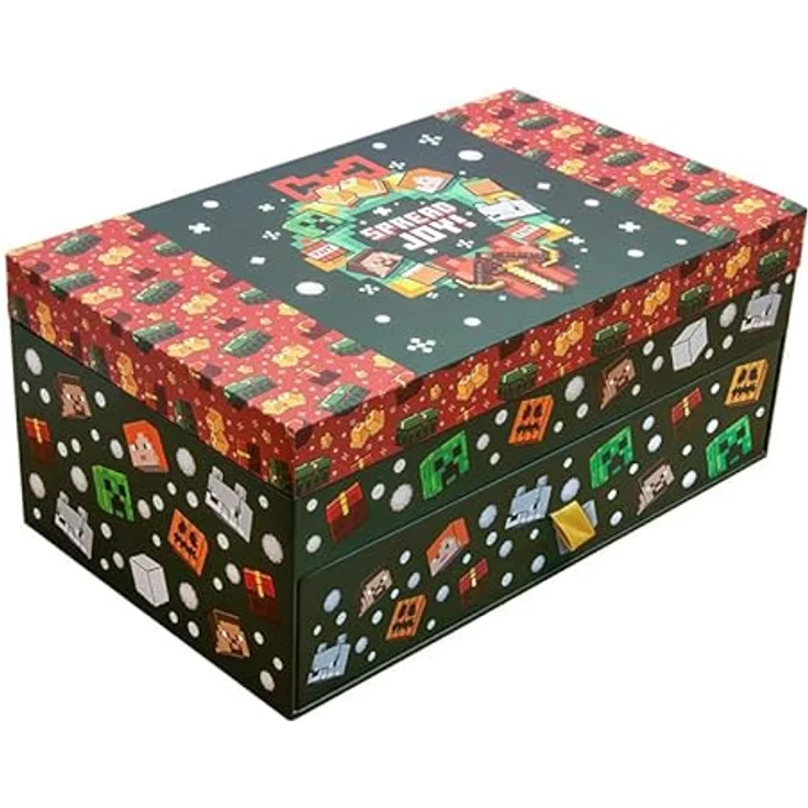 Paladone Minecraft Erinnerungsbox Adventskalender, 24 Überraschungen mit Schreibwaren & Geschenken für Gamer, offiziell lizenziertes Geschenk – Bild 5
