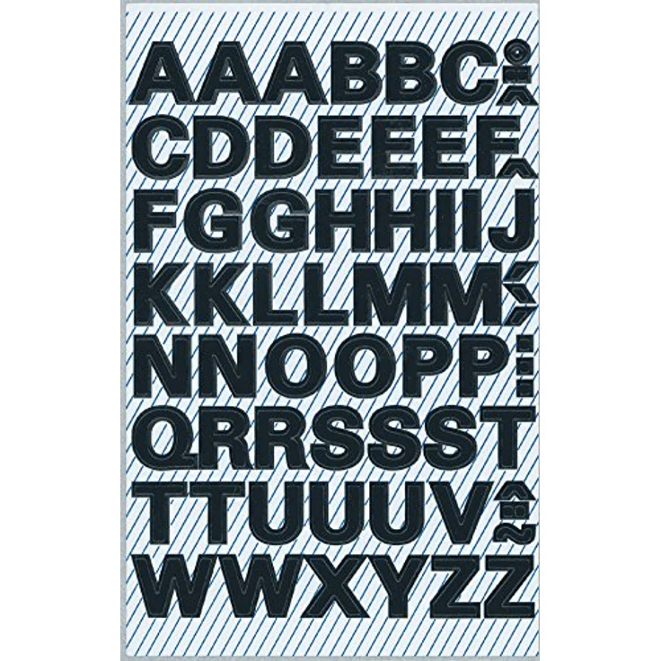AVERY Zweckform 3780 Buchstaben Etiketten (A-Z, 76X120 mm, wetterfeste Folie) 130 Aufkleber, selbstklebend, wetterfest - Avery Zweckform – Bild 3