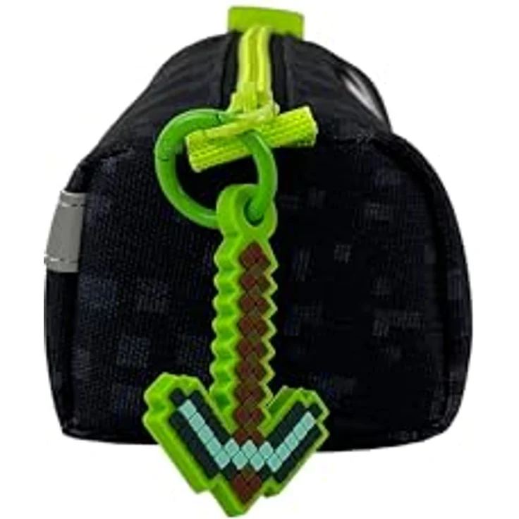 Minecraft Federmäppchen, geräumiges Etui mit Reißverschluss für Stifte und Schreibzubehör – Bild 2