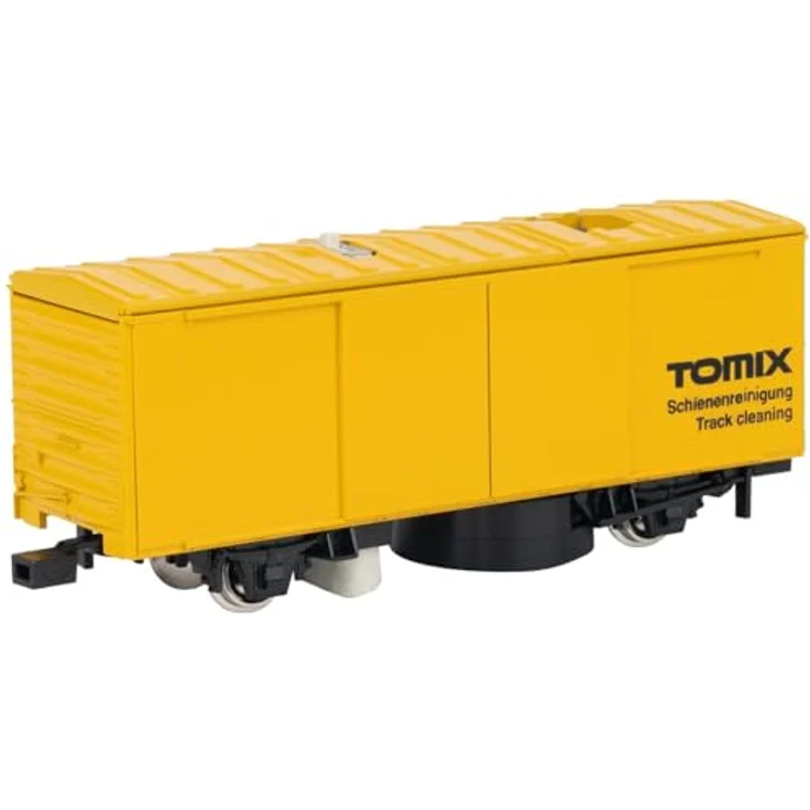 Tomytec H0-790 Schienenreinigungswagen, gelb, realgetreue Formgebung für Spur H0 – Bild 4