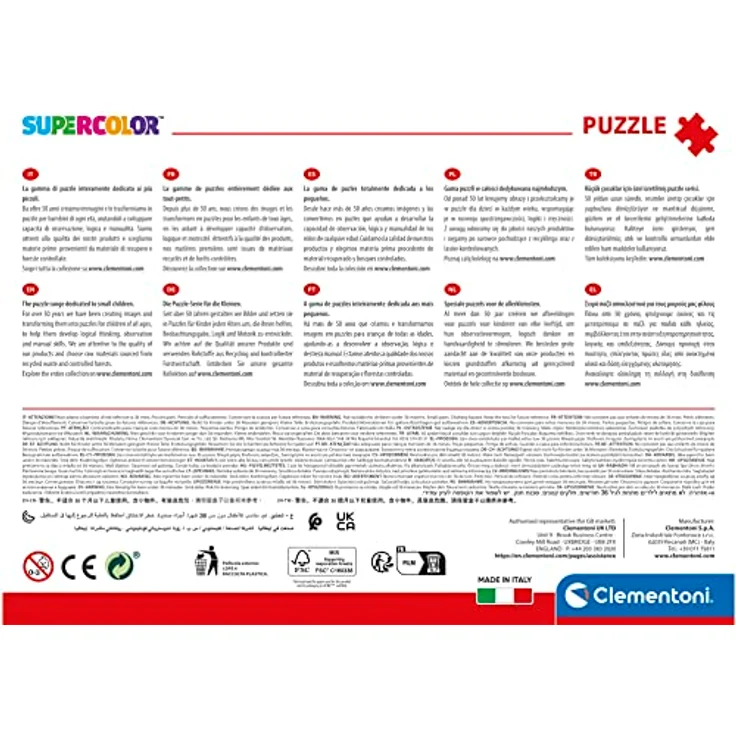 Clementoni Supercolor Puzzle Sonic, 104 Teile, buntes Kinderpuzzle mit Leuchtkraft und Farbintensität, ab 6 Jahren – Bild 3
