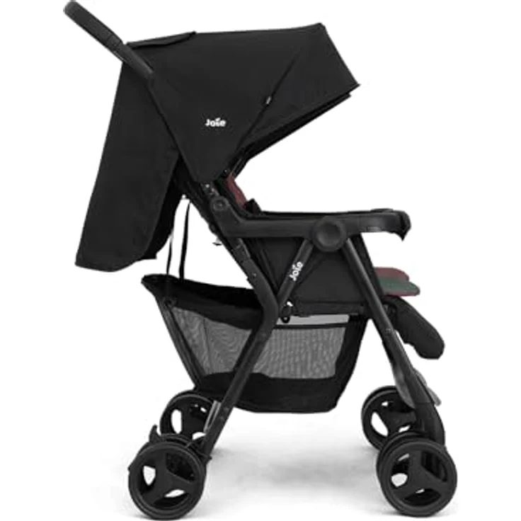 Joie Aire Twin Zwillingsbuggy, mit Regenverdeck, wasserabweisendes Verdeck, UV-Schutz 50+, 4-Rad-Einzelfederung - Joie – Bild 5