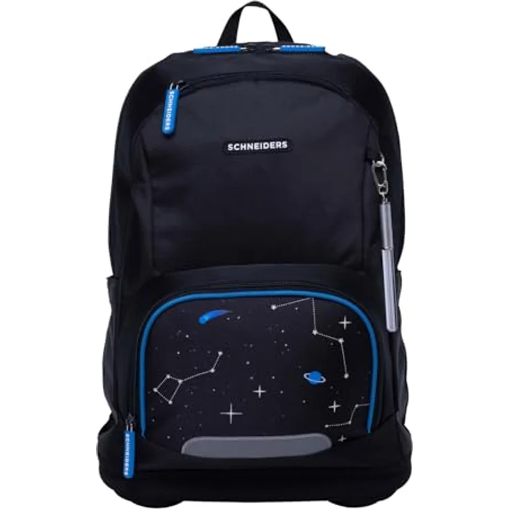 Schneiders Freizeitrucksack Ergoplus 2in1 Schulranzen Set 7-teilig mit 22L Volumen, ergonomisch, schwarz – Bild 5
