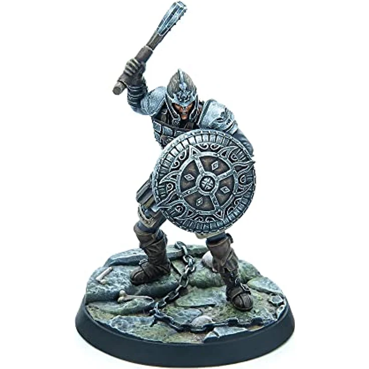 Modiphius The Elder Scrolls: Call To Arms - Dawnguard Core Set, Sammelfiguren mit Isran und gepanzerter Troll-Unterstützung, schwarz – Bild 4