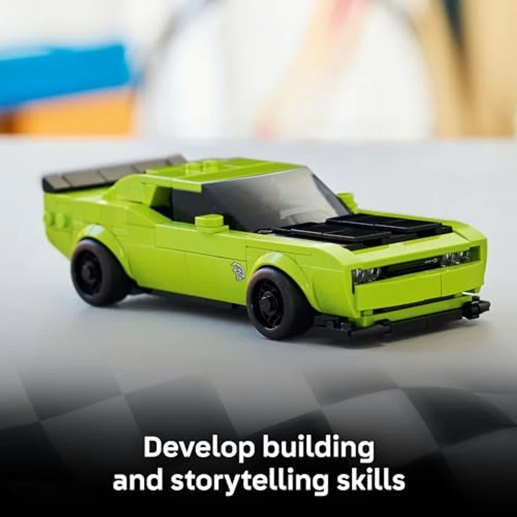 LEGO Speed Champions 77237, Dodge Challenger SRT Hellcat, 390-teiliges Modell für Kinder ab 9 Jahren, 17cm x 7cm x 4cm – Bild 7