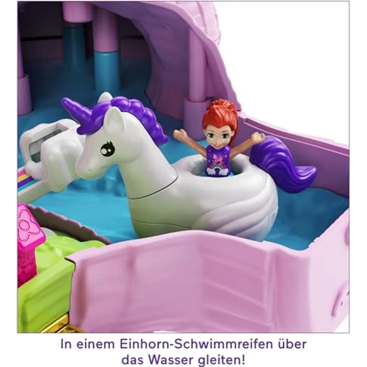 Polly Pocket HJN76 Flamingo-Party, großes Spielset mit 26 Überraschungen, Pop + Swap-Funktion – Bild 5