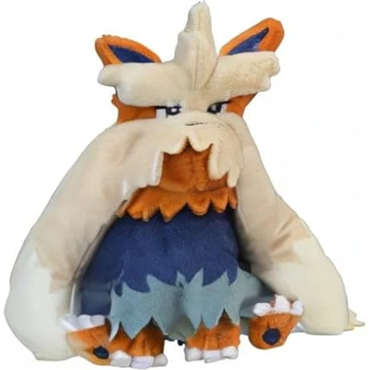 Tinisu Pokémon Bissbark Kuscheltier - 15,5 cm Plüschtier Stoutland mit Mikroperlenfüllung, sitzende Position – Bild 5
