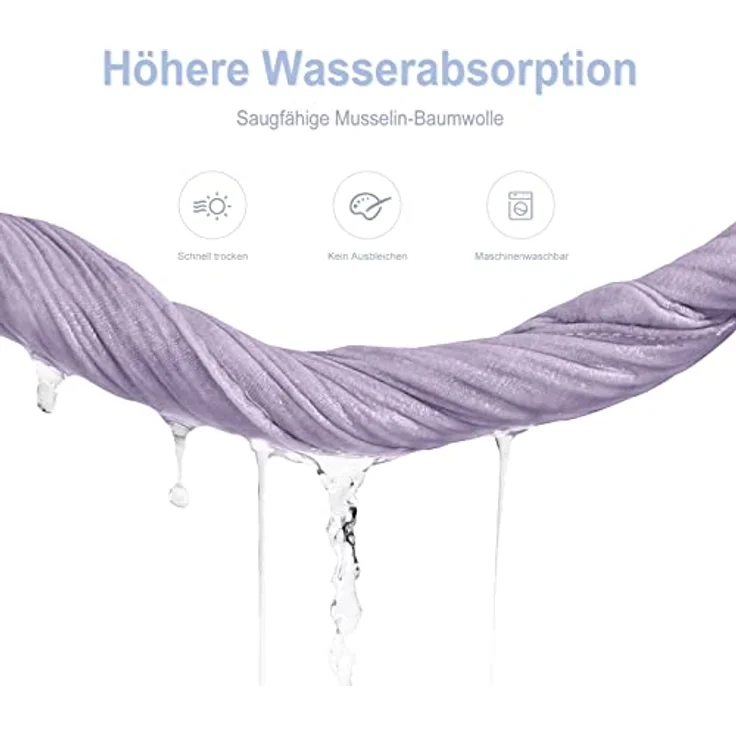 Lulu moon Lätzchen Baby Dreieckstuch Baby Musselin Halstuch Baby für Junge und Mädchen (6 Stück,Traum Einhorn) - Preisvergleich – Bild 2