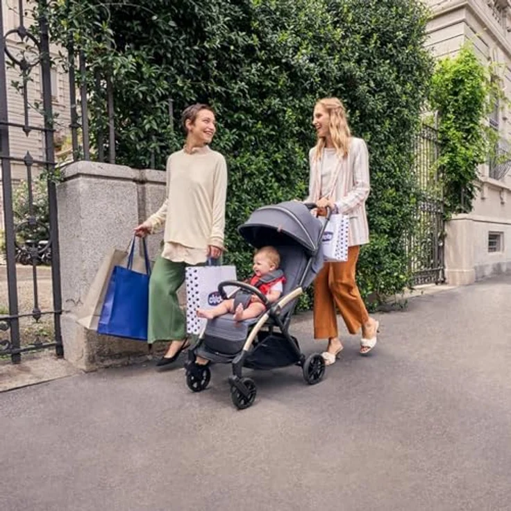 Chicco Passeggino 4 ruote Goody Xplus Dark Shadow, Buggy mit Selbstfaltfunktion und verstellbarem Sitz – Bild 4