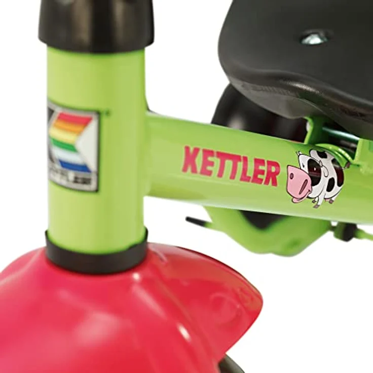 Kettler Funtrike Emma - das coole Dreirad mit Schiebestange - Kinderdreirad für Kinder ab 2 Jahren - stabiles Kinderfahrzeug inkl. kippbarer Sandschale - grün & rot – Bild 6