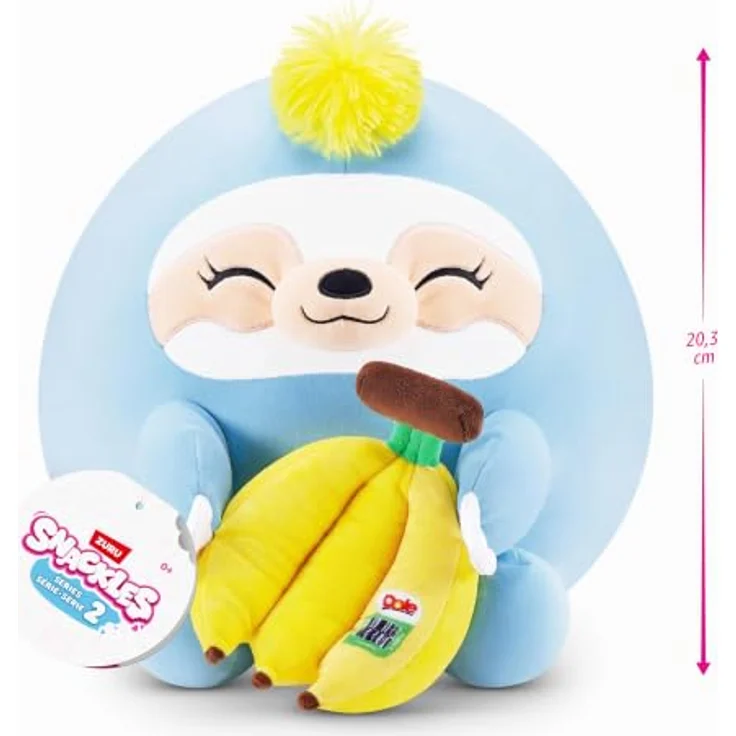 ZURU Snackles Serie 2 20 cm Snackle (Megan), kuschelig-weiches Plüschspielzeug mit lizenziertem Snackmarken-Accessoire – Bild 3