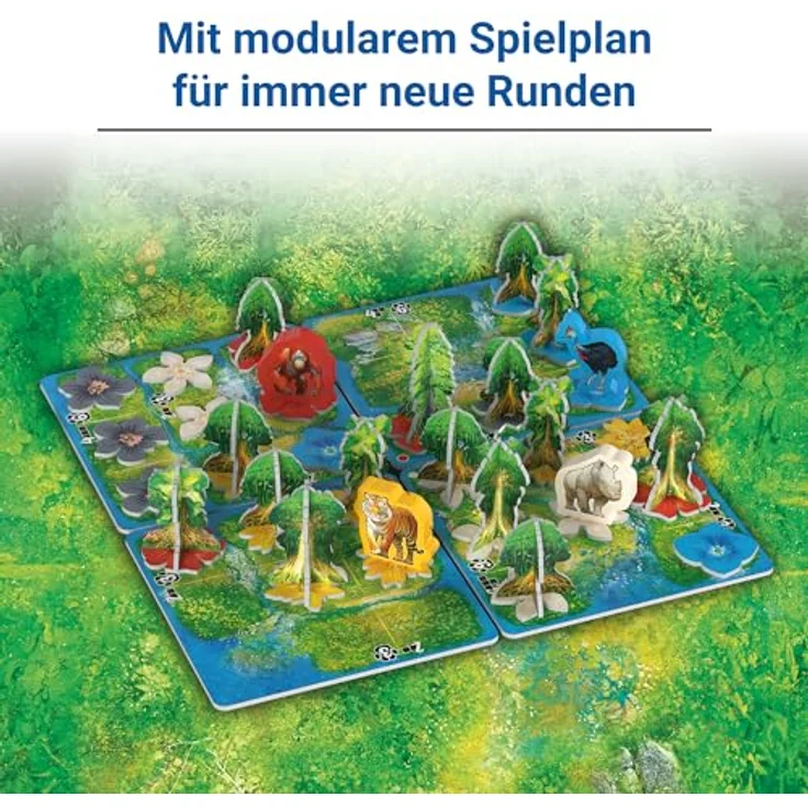 Ravensburger Hutan, Familienspiel für 1-4 Personen im indonesischen Urwald mit farbenfrohen Blumen und riesigen Bäumen – Bild 3