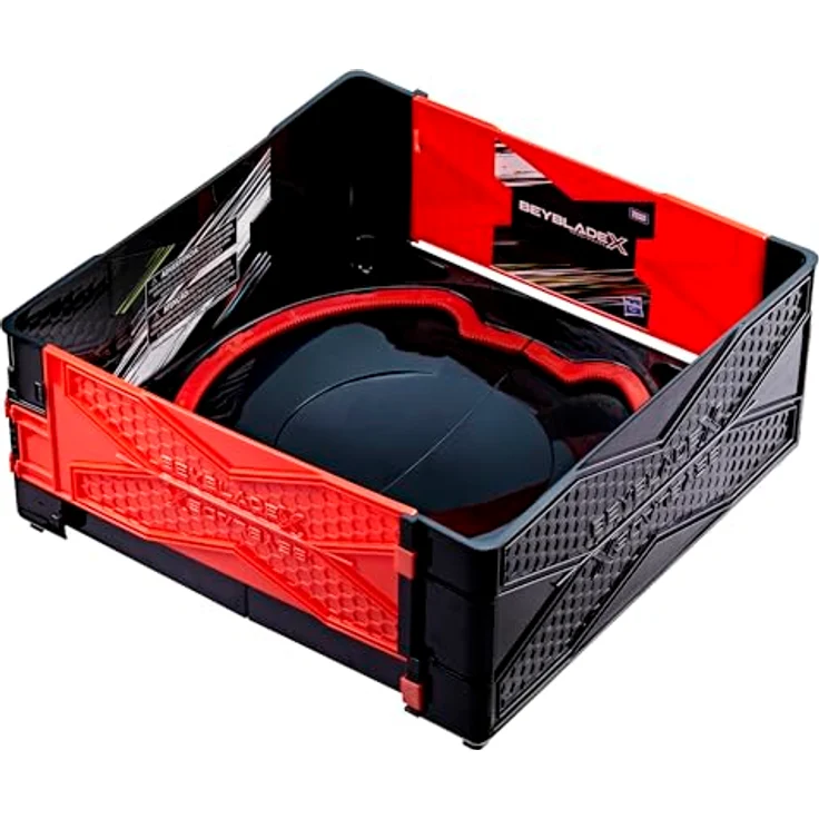 Hasbro Beyblade X Clash and Carry Beystadium-Arena, tragbare Kampf-Arena mit X-Celerator Beschleunigungssystem, 1-tlg – Bild 3