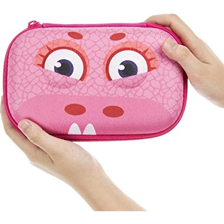 ZIPIT Wildlings Federmäppchen für Mädchen | Großes Mäppchen für die Schule | Etui für Kinder mit Organizer | Federmappe Rosa – Bild 3