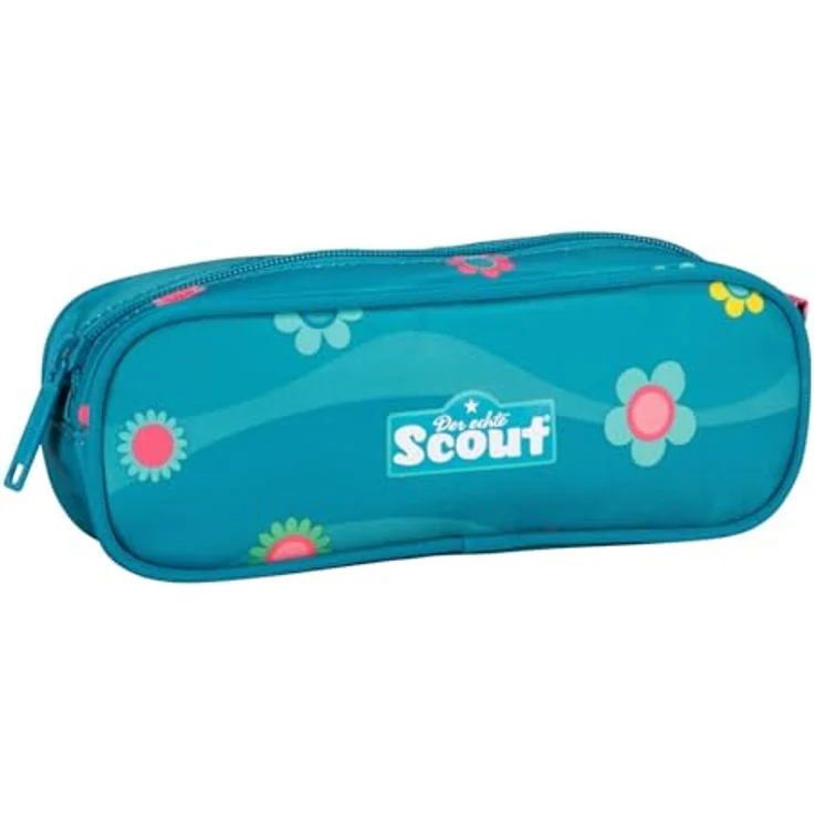 SCOUT Basic Neo Set 4-teilig Little Flowers, Schulranzen mit reflektierender Oberfläche, 2 Mäppchen und Sportbeutel, 27 x 39 x 18 cm – Bild 5
