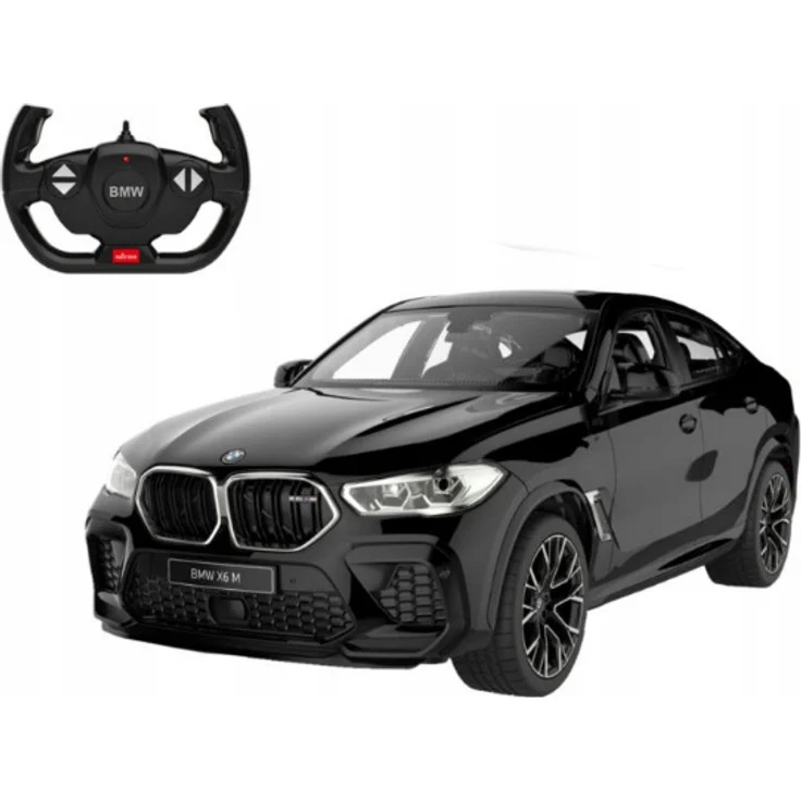 COIL BMW X6 M R/C, Ferngesteuertes Kinderauto im Maßstab 1:14, 2.4GHZ, 8km/h, Schwarz, für Kinder ab 3 Jahren