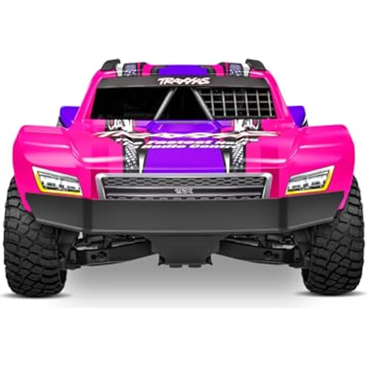 TRAXXAS Mini Slash 4x4 RTR, Ferngesteuertes Offroad-Auto für Anfänger, Mini-Maßstab Pink mit Brushless-Antrieb, USB-C Ladegerät und 2s LiPo Akku – Bild 2