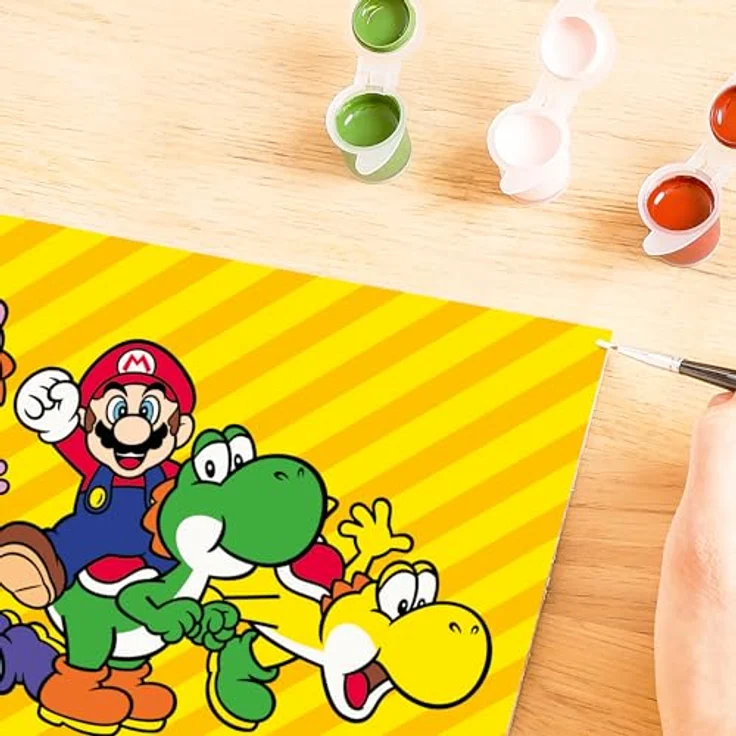 Ravensburger Malen nach Zahlen CreArt Super Mario, mit farbigen Motivlinien, inkl. 14 Acrylfarben, für Kinder ab 9 Jahren, Made in Europe – Bild 7