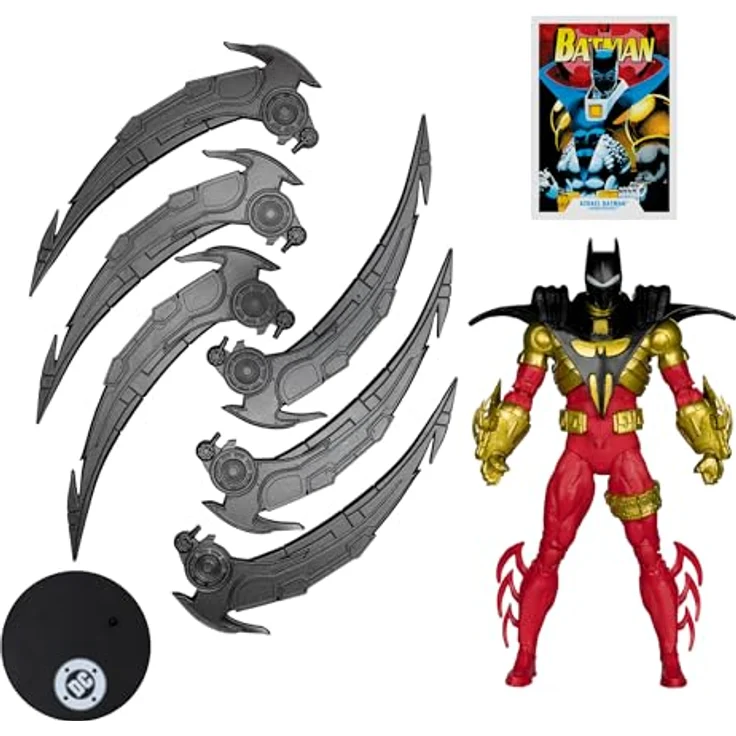 McFarlane DC Multiverse Azrael Batman (Knightquest), detailreiche Actionfigur, 19 cm mit Zubehör und Base – Bild 2