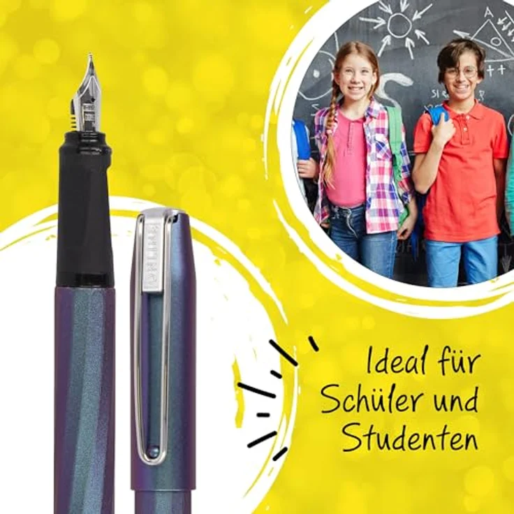 Online Pen Füller Slope, ergonomisch, ideal für die Schule, inkl. Tintenpatrone – Bild 5