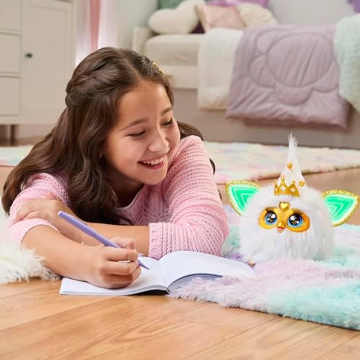 Hasbro Furby Golden Glow, sprachaktiviertes Plüschtier mit Lichtshow und über 600 Sätzen, ab 6 Jahren – Bild 5