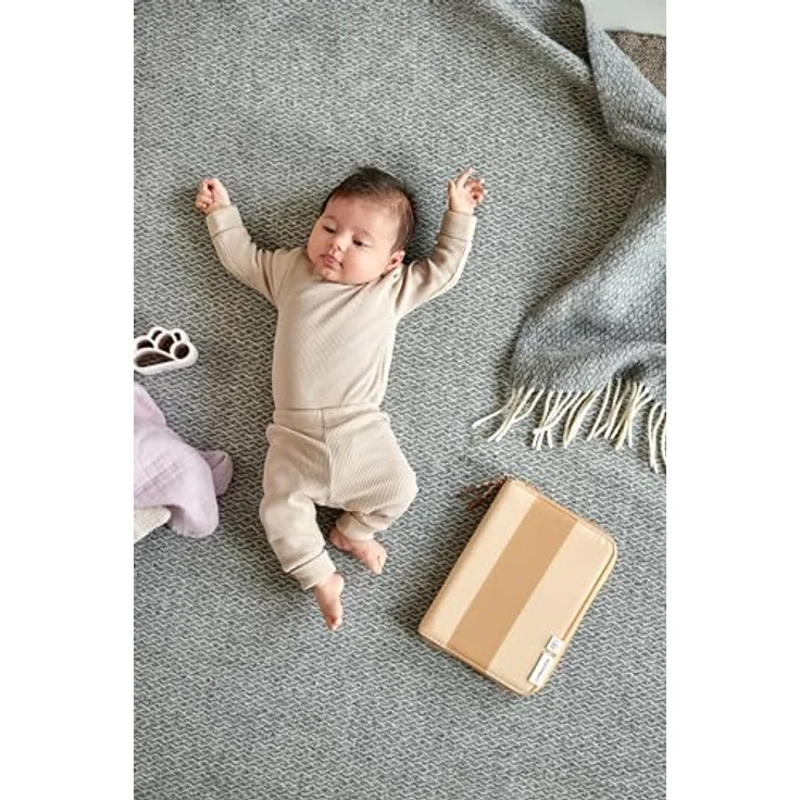 LÄSSIG Federmäppchen Casual, Lässig Federmäppchen mit Sichtfach für den Mutterpass, Olive (khaki) – Bild 5