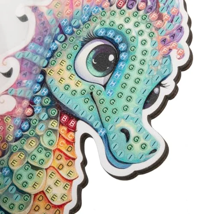 CRYSTAL ART Crystal Art Buddy Seahorse, Kreativ-Set für Bastelarbeiten – Bild 4