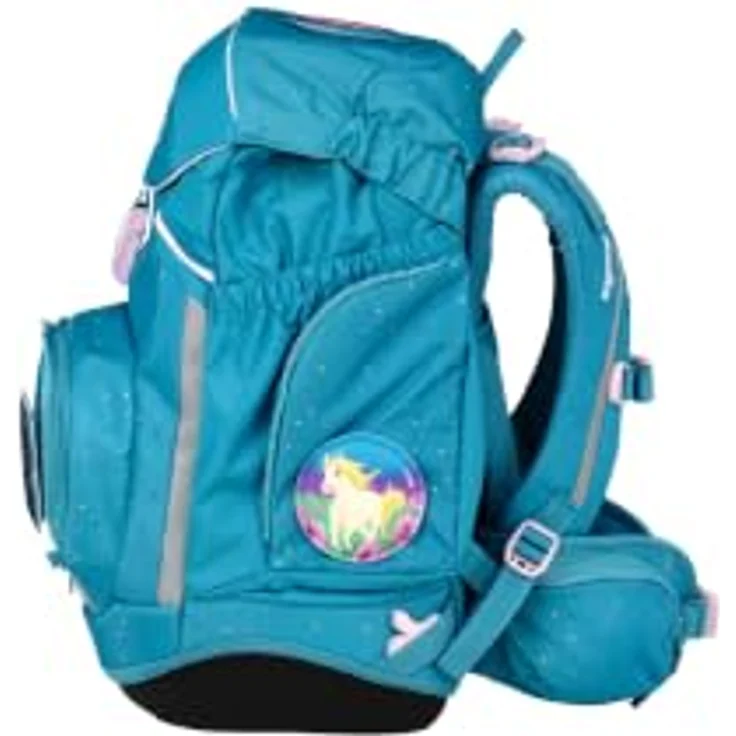 ergobag pack Schulrucksack-Set SchmettBärling, 22 Liter Volumen, mit Your-Size-System für Körpergrößen 100-150 cm, wasserabweisend und mit Klettflächen для individuellem Design – Bild 3
