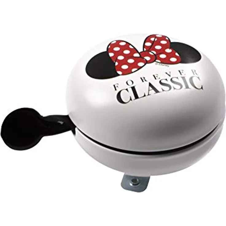 Seven Polska Minnie Mouse Forever Classic Fahrradklingel, Mehrfarbig, Metallglocke, Durchmesser 80 mm, geeignet für Lenker bis 25 mm – Bild 2