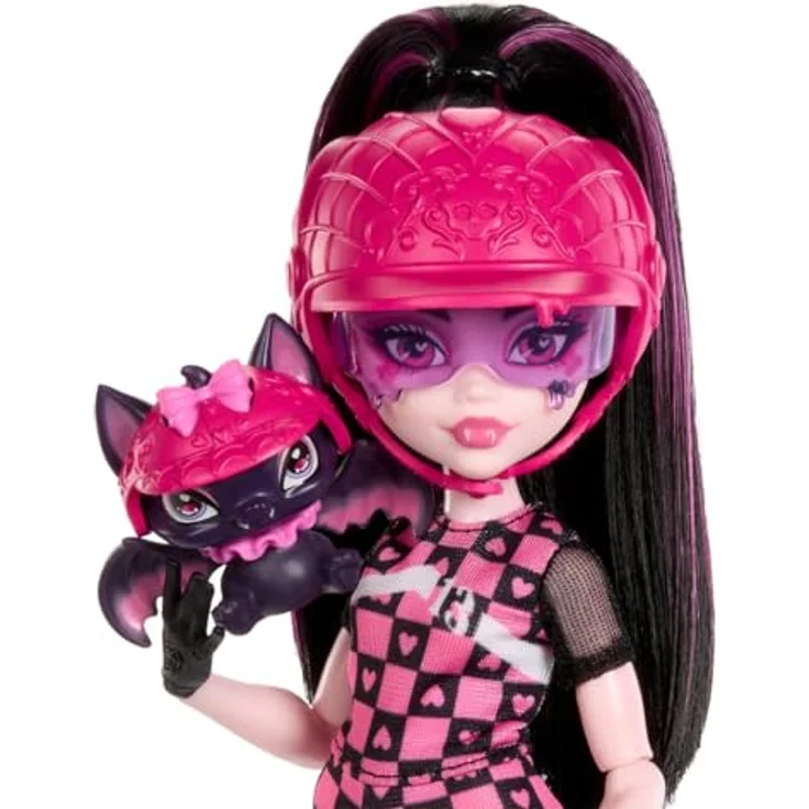 Monster High Draculaura und Sein Monster Scooter hig, Puppen Zubehör mit Vampir-Thema – Bild 5