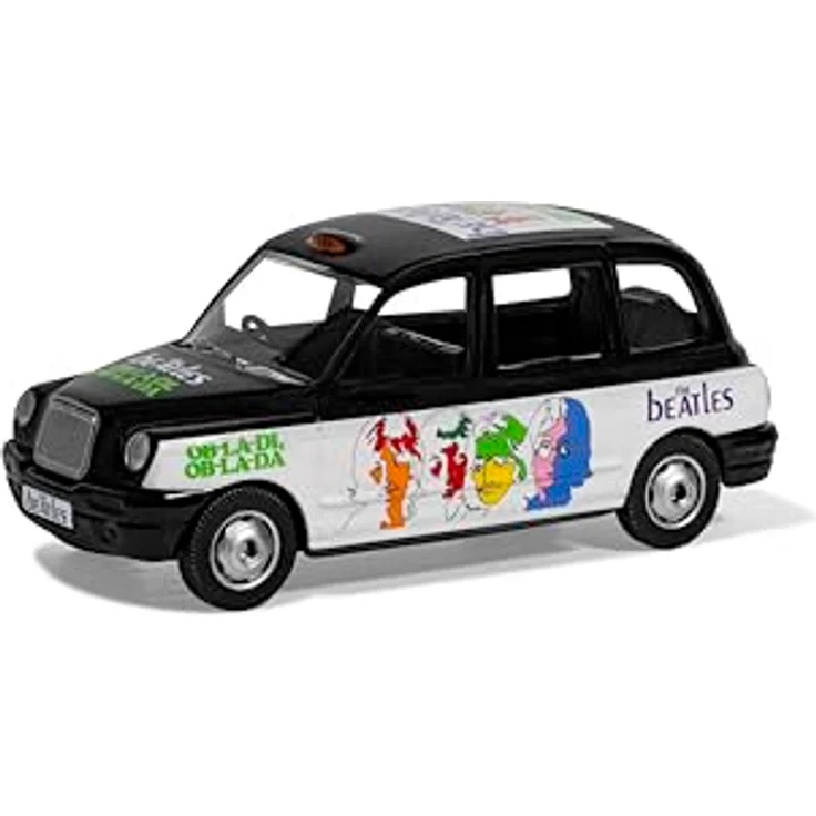 Corgi The Beatles Londoner Taxi, Modellfahrzeug im Maßstab 1:36 aus Druckguss, offizielle Beatles-Waren – Bild 2