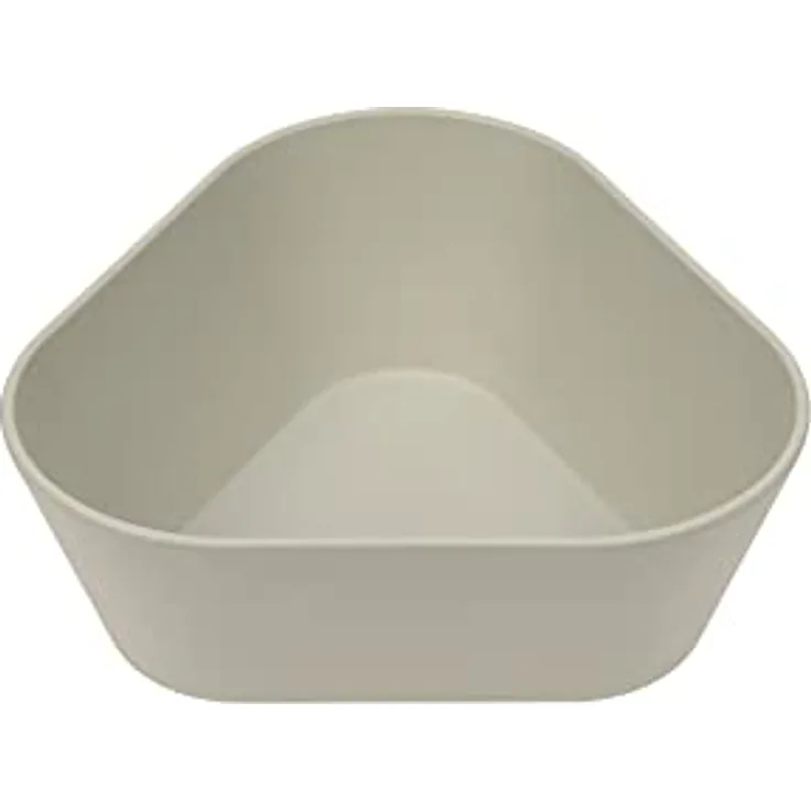 LÄSSIG Kinder Schüssel ohne Melamin, BPA-frei, aus Biokomposit/Bowl Geo, warm grey, 1310077265