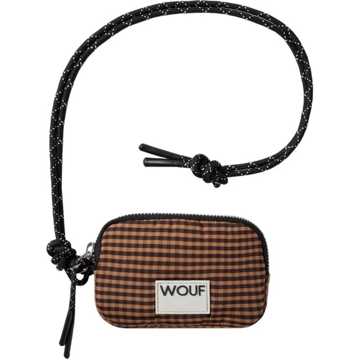 Wouf Geldbörse 13 cm, Kinderportemonnaie aus 100% PET, braun