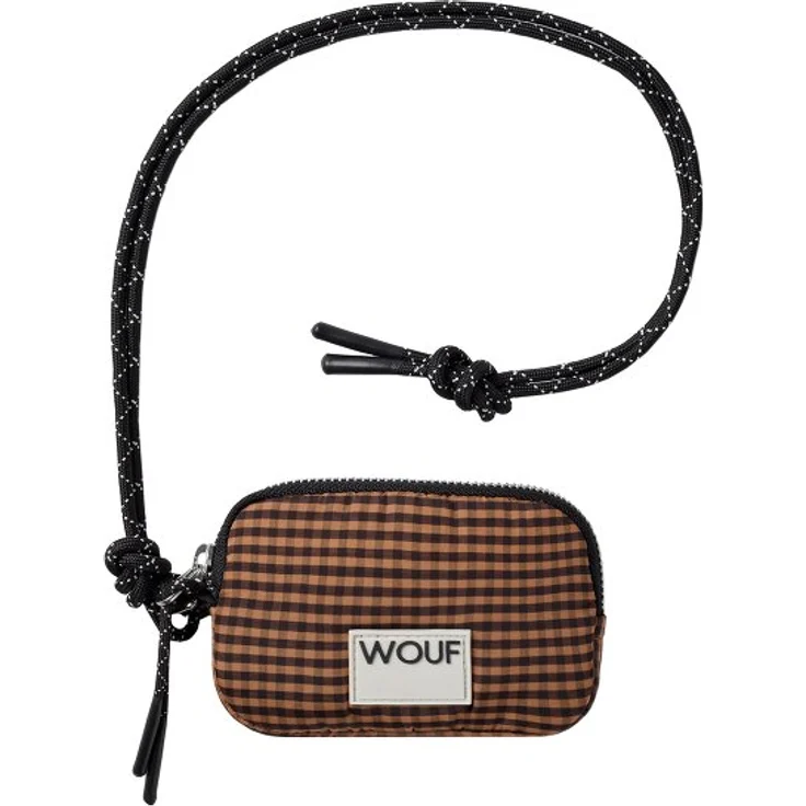 Wouf Geldbörse 13 cm, Kinderportemonnaie aus 100% PET, braun