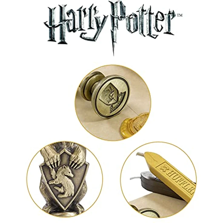 The Noble Collection Stempel Siegel Hufflepuff, Metall, 10 cm, Harry Potter – Bild 4